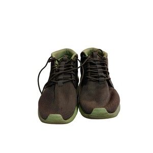 Nike Men's ROSHE RUN 615601 Gray and Light Green Sneakers - Size 9.5 Grade C